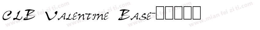 CLB Valentine Base字体转换